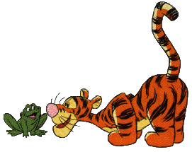 Picture - Tigger with a Frog